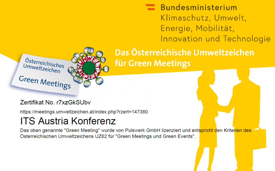 Umweltzeichen Green Meeting