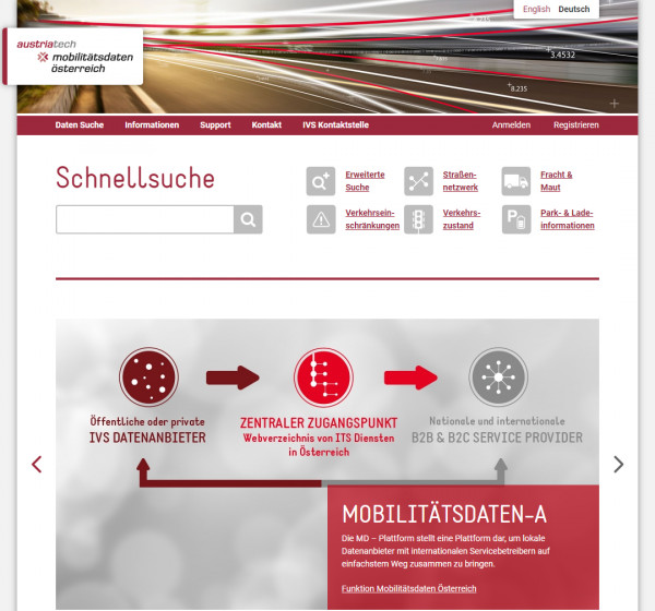 Mobilitätsdaten Infografik Screenshot