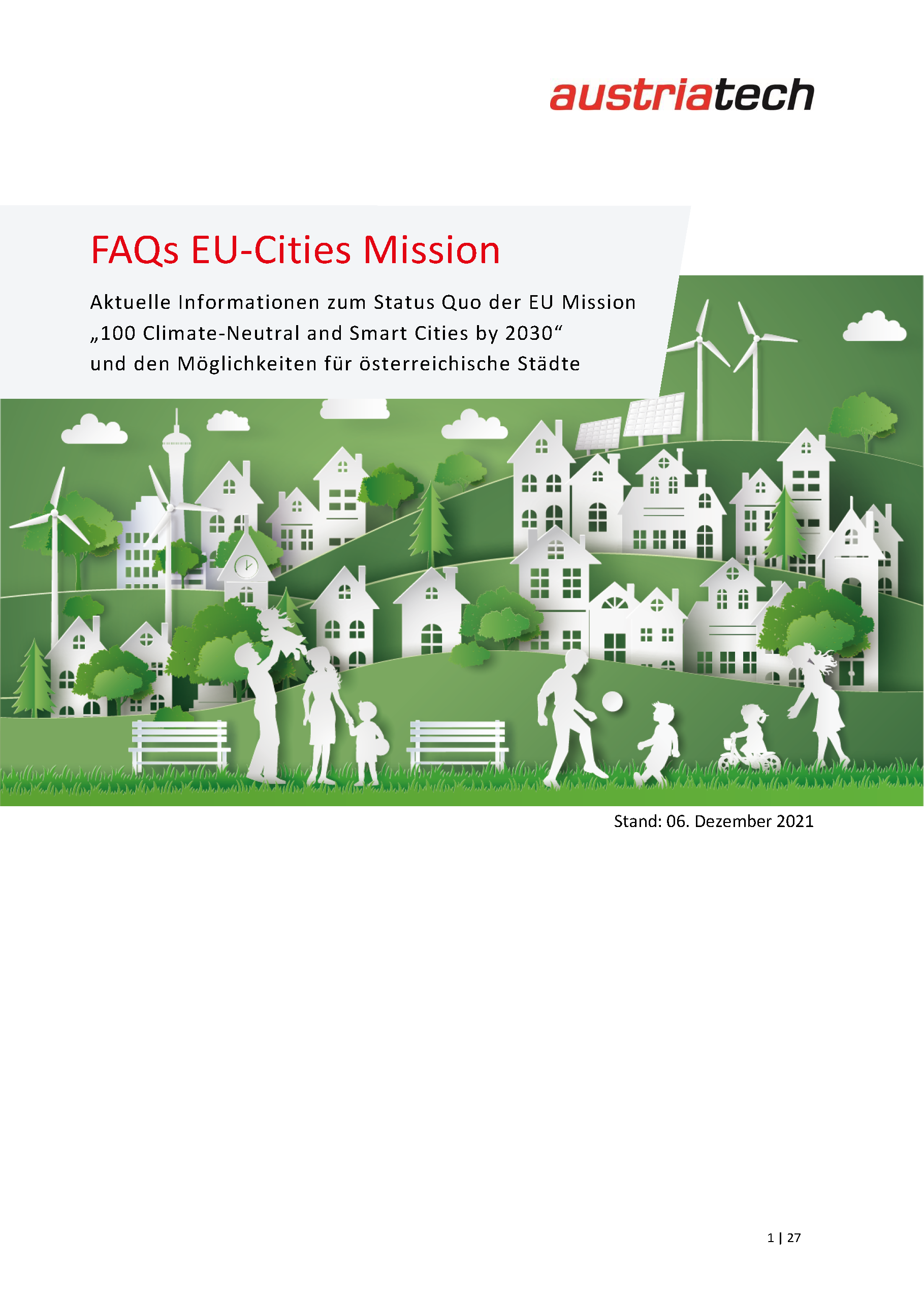 FAQs EU Ebene Cities Mission 2021 12 Cover