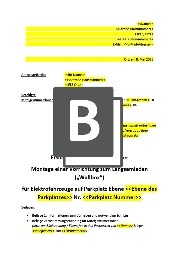 OLE Mustervorlage B